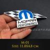 3D Metal Mopar Performance Car Emblem Decal Sticker Car Styling For Dodge Ram Charger Chrysler Cherokee Car Accessories