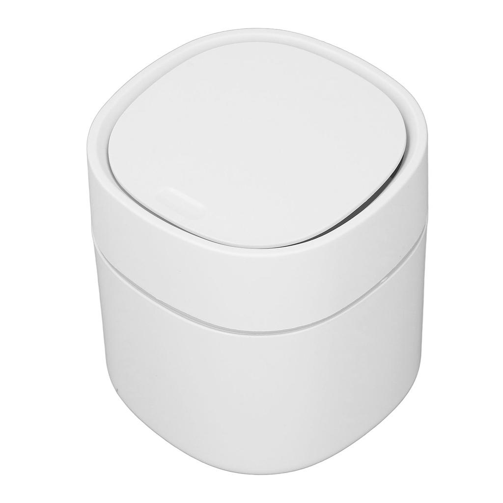 Mini Desktop Trash Can Debris Storage Cleaning Can with Lid for Coffee Table Dressing Table Desktop