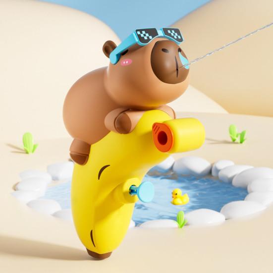 Водяной пистолет Игрушка Детская Мультяшная Капибара Брызгалка для Ванны Бассейна Водные бои Веселье Летние Игры на Открытом Воздухе Брызгалка для Малышей Детей