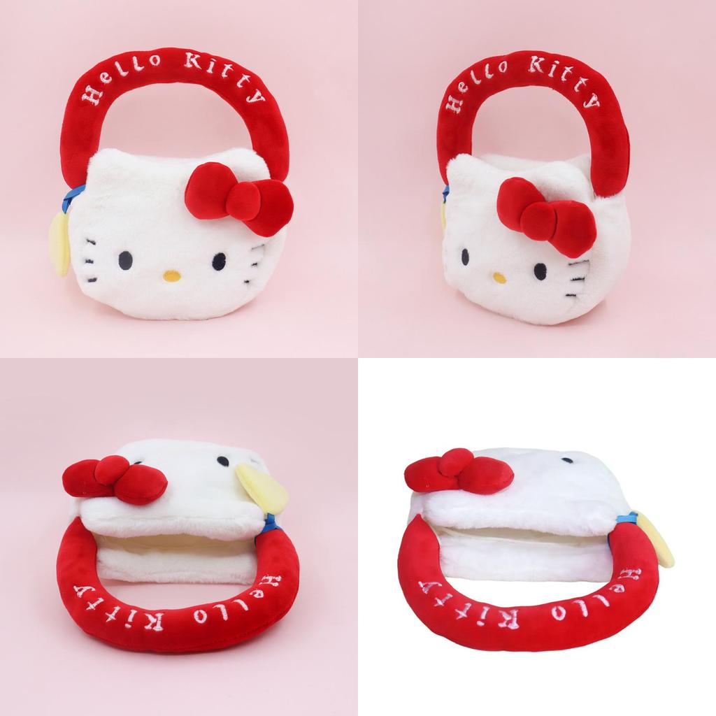 Милый плюшевый рюкзак Hello Kitty с мягким коротким ворсом для девочек и коллекционеров