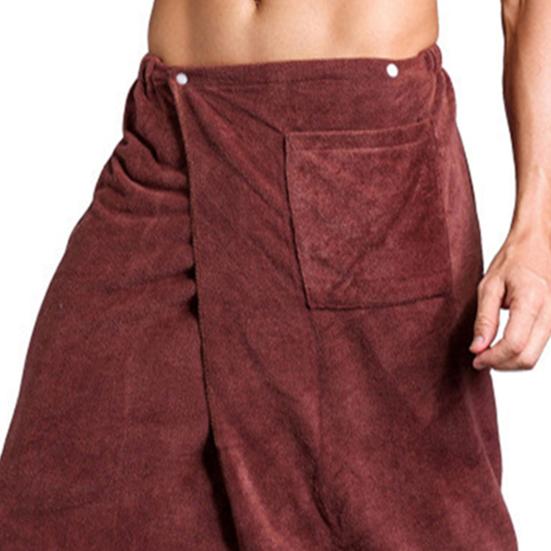 Мужское банное полотенце из микрофибры с карманом, впитывающее, теплое, эластичное, для интимных частей тела