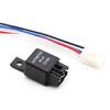 Sturdy Plastic Automotive Electrical Relays Set 12V 40.0A 4 Pin SPST Set of 2 Including Pre Wire Pigtail Connectors