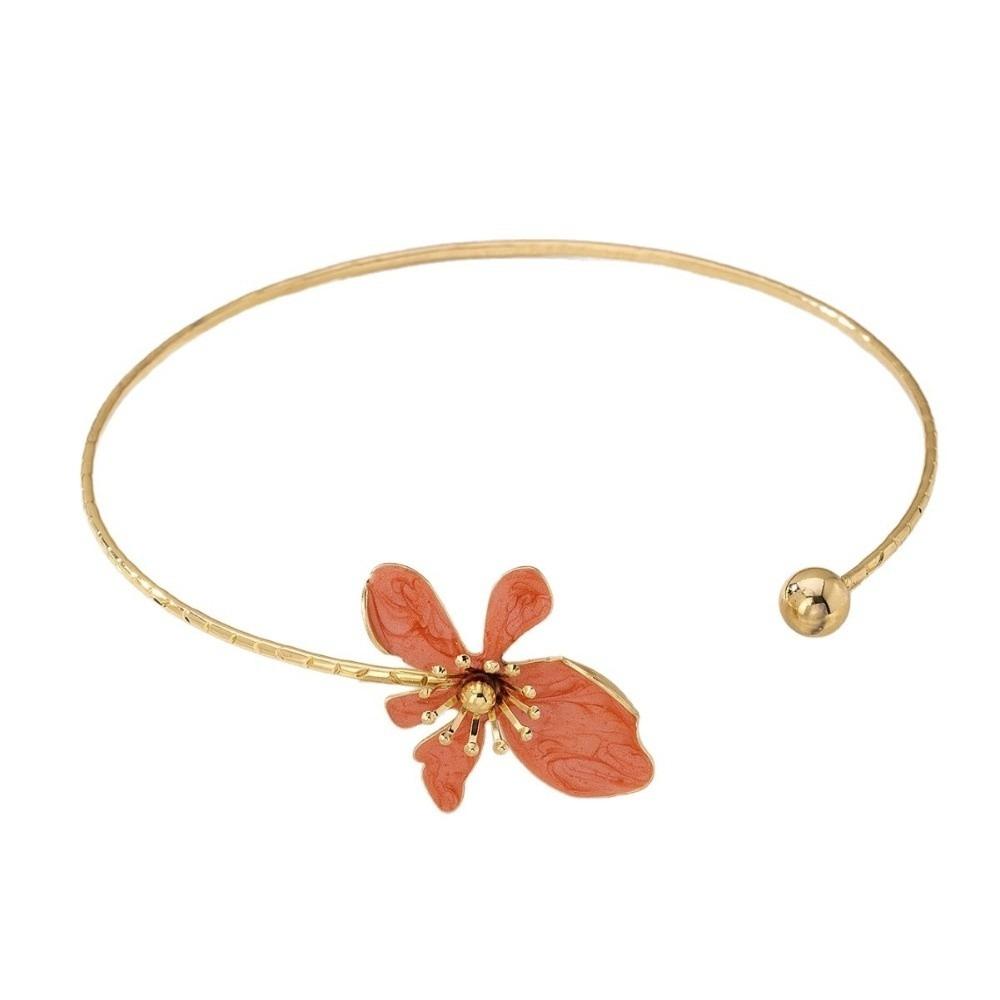 Регулируемые цветочные ожерелья Геометрические ожерелья-воротники Милые открытые чокеры Украшения