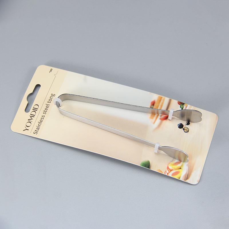 YOMDID Creative Ice Cube Clip Stainless Steel Tongs For Lemon Tea Bag Thickened Sugar Tea Biscuit Food Clip Kitchen Accessories
