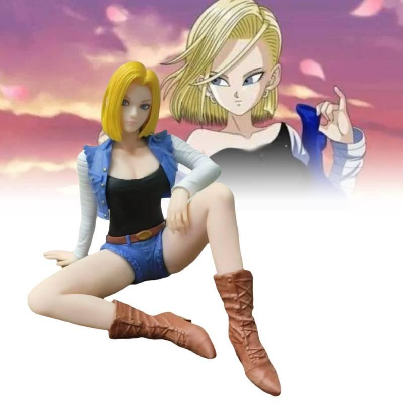 Фигурка Драконий Жемчуг Андроид 18 Набор Ковбой Аниме Модель Игрушки Украшение Статуэтка