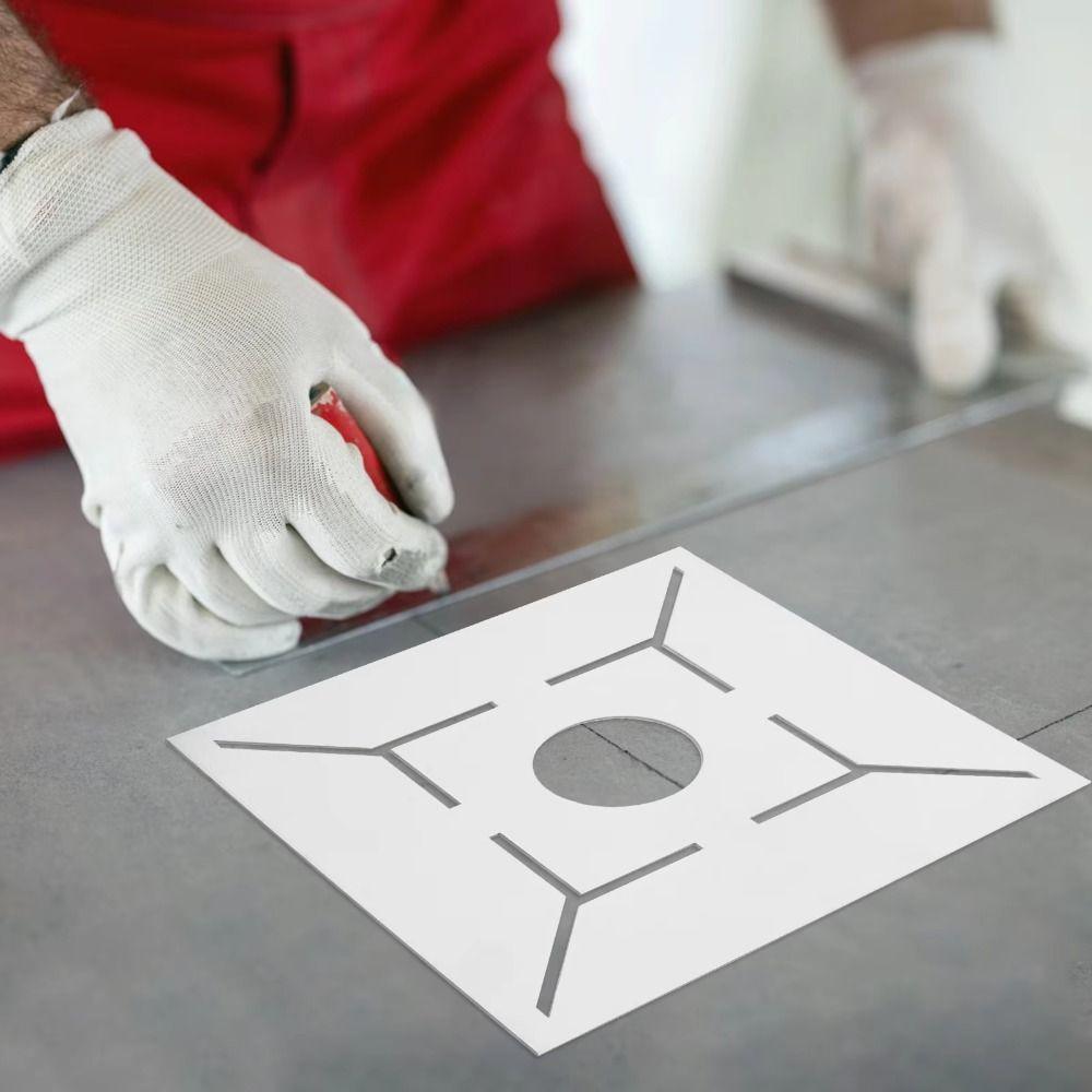 Точное измерение Плитка Треугольная линейка Шаблоны расположения напольного слива Рисование