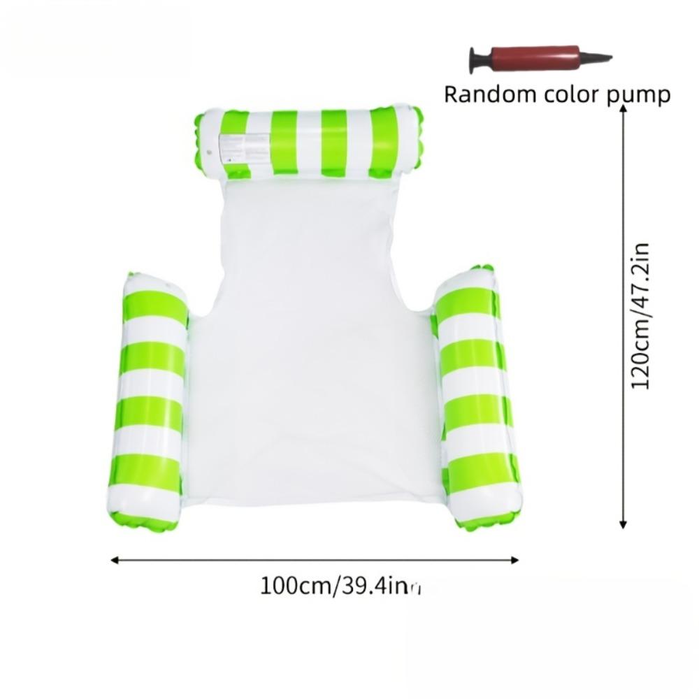 1pc Tube Inflatable Floating Bed-Portable Foldable PVC Pool Float for Adults,Durable Outdoor Water Relaxation for Home&Vacations