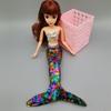 Dolls Dress For Barbie Doll Gown Skirt Fashion Clothes For Barbie Dollhouse Sequin Mermaid Tail Dresses Toy 1/6 Doll Accessories