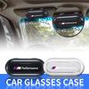 M LOGO Badge Car Sun Visor Glasses Storage Box Holder Organizer For X7 X3 X4 X5 X6 3 4 5 6 7 Series Z4 M M3 M5 M6 E38 E39 E46 E53 E60 E61 E64