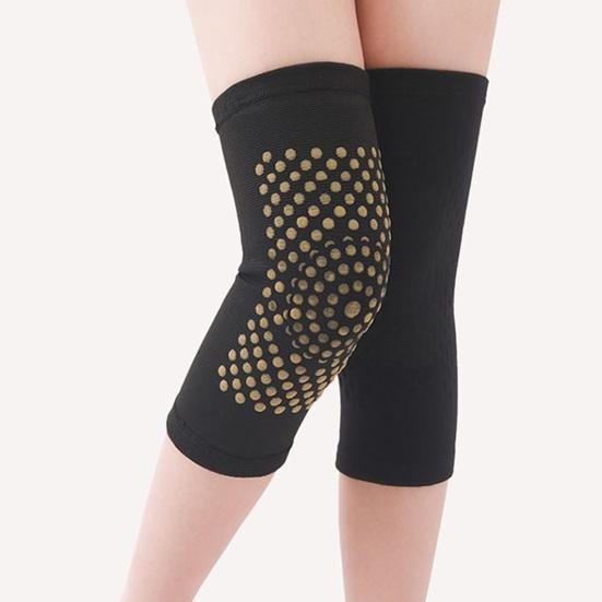 1 Pair Mugwort Acupressure Knee Sleeves Self Heating Compression Knee Sleeves Acupressure Elastic Knee Wrap for Men Women