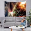 Tapestry Christmas Tree Background Hanging Cloth Party Bedroom Living Room Bedside Decoration Wall Tapestry