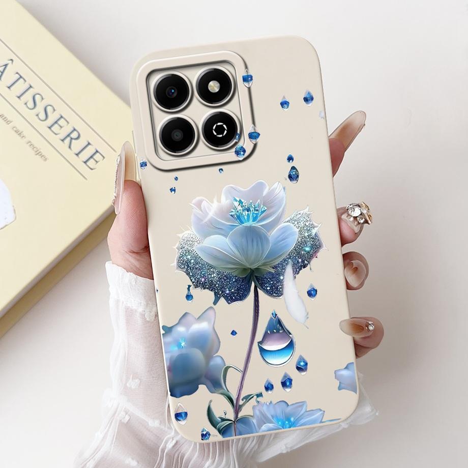 Чехол для Huawei Honor X6a X6b X6a Plus Чехол для телефона Honor X6 X6s 4G Мягкий силикон Funda Женский модный чехол с цветочным принтом