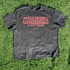 Мужская черная футболка Netflix Stranger Things 2XL с красным светящимся логотипом