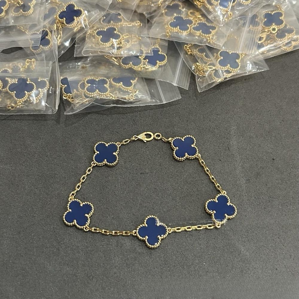 Высококачественный браслет из красного халцедона с лазерной гравировкой «Четырехлистный клевер» и «Пятицветник», из розового золота 18 карат, ювелирное изделие класса люкс, подарок для девушки