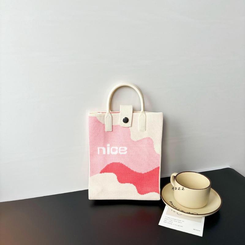 Премиальный стиль, сумка для мобильного телефона большой вместимости, вязаная сумка, нишевая, универсальная, на плечо, мессенджер, мультяшная, модная, дамская сумочка