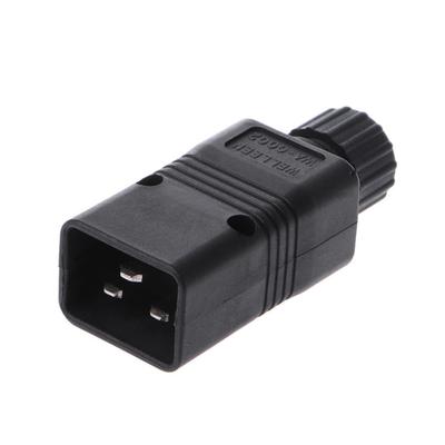 Вилка адаптера питания IEC 16А 320-C20 Штекерный разъем AC 3-контактный Компьютерный