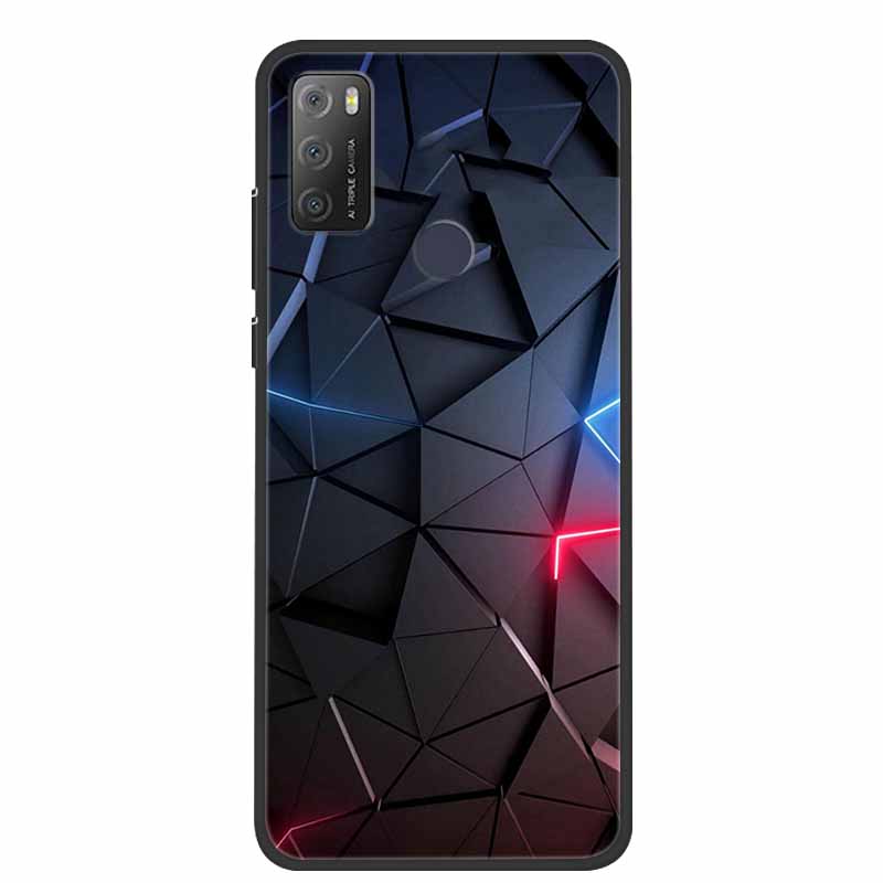 Для Alcatel 1S 2021 чехол роскошный силиконовый мягкий чехол из ТПУ для телефона Alcatel 1S 2020 противоударный милый бампер из ТПУ Fundas Coque