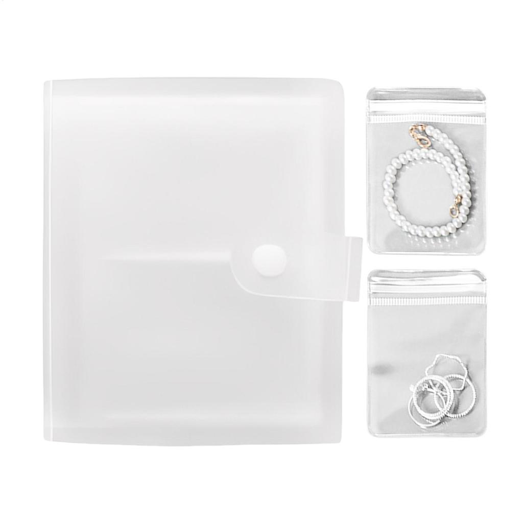 Jewelry Storage Albums Desktop Drawer Organizer BoxesTransparent Necklace Bracelet Ring Book Holder Jewelry Bag Storage Book