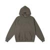 Unisex Oversized Hooded Sweatshirt With Flock Letter Print Soft Cotton Blend Warm Lined