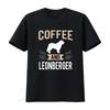Funny Coffee And Leonberger Dog Lover Print Casual T Shirt Vintage Comfortable Soft Streetwear Stylish Designer Clothes