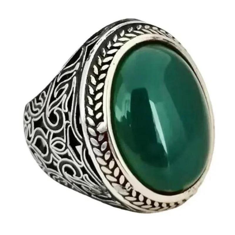 2025 New Luxury Women's Big Black Stone Ring Fashion Silver Zircon Wedding Rings Female Bride Love Engagement