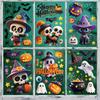 Хэллоуин украшения ужас летучая мышь тыква призрак череп статическая наклейка креативность
