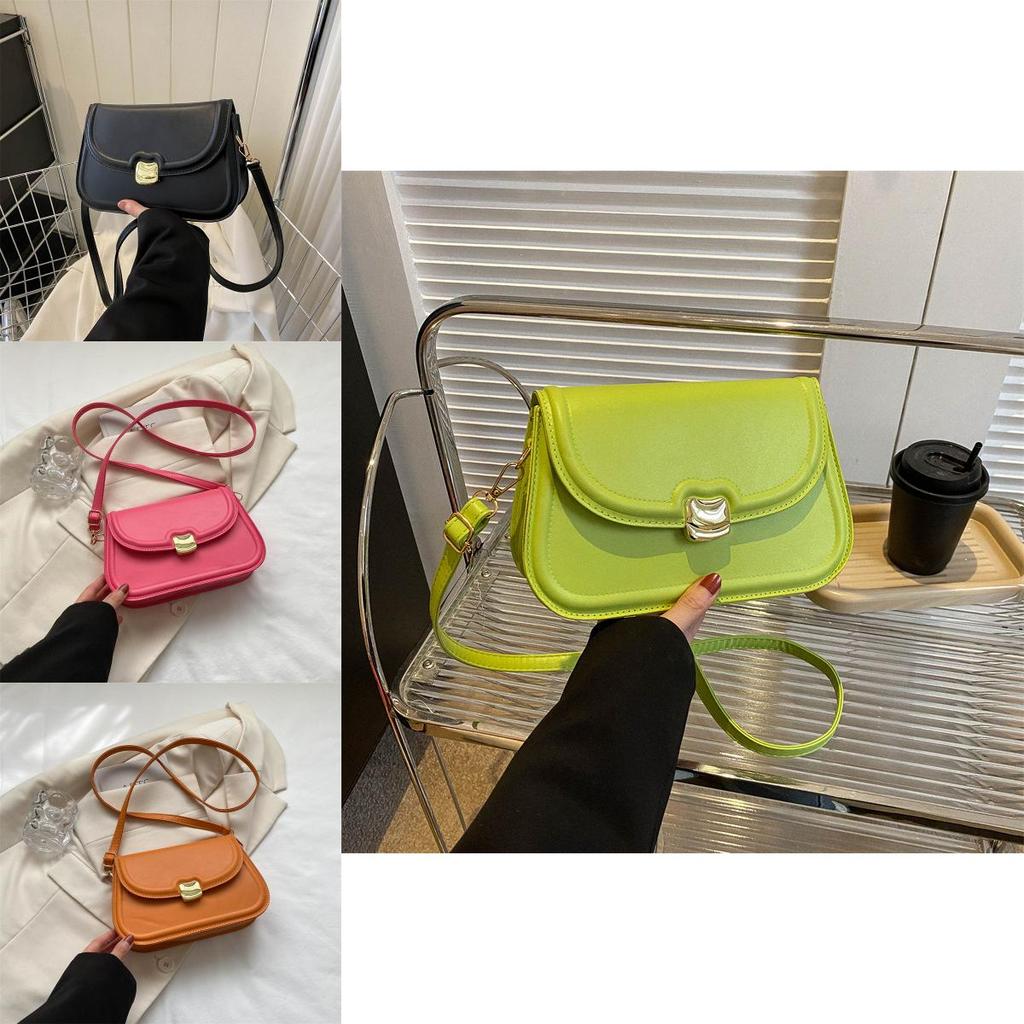 Trendy Simple Fashion Solid Color Shoulder Crossbody Bag For Women 2023 Spring Summer New Stylish Lady Bag