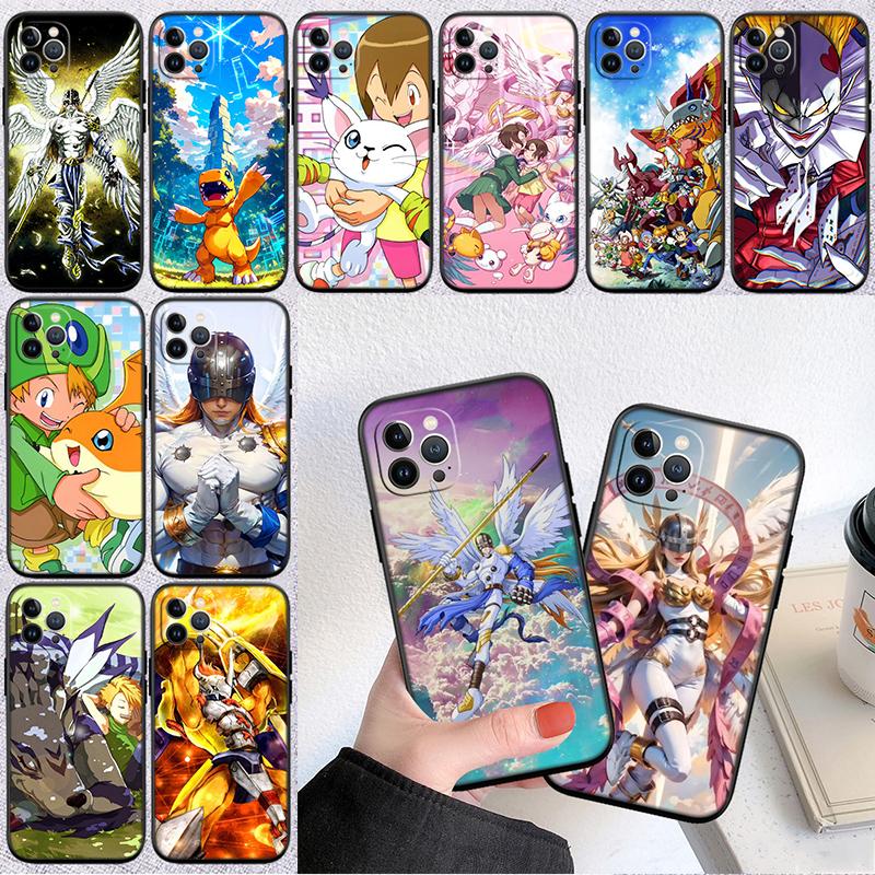 Angel D-Digimons New High-End Shell Phone Case for iPhone 16 15 14 13 12 Pro Max Plus Mini
