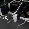 CJEY4 2PCS For Tesla Model 3 Y X S LED Car Door Welcome Light Logo Ghost Shadow Courtesy Projector Lamps