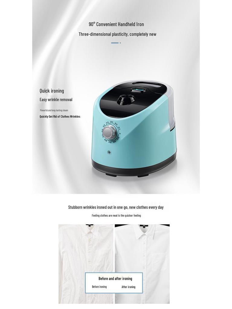 High-Power Multifunctional Garment Steamer: Large Capacity Vertical/Handheld Iron (EU/UK Standard)