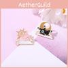 Adorable Anime Cartoon Couple Brooches Unique Animal Design Fashionable Accessories
