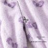 Теплый плюшевый комплект пижамы для девочек