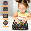 Kid Montessor Colorful Rainbow Ball Matching Game 168 Beads Brain Teaser Puzzle Board Game Color Sorting Checkers Boy Toy Gift