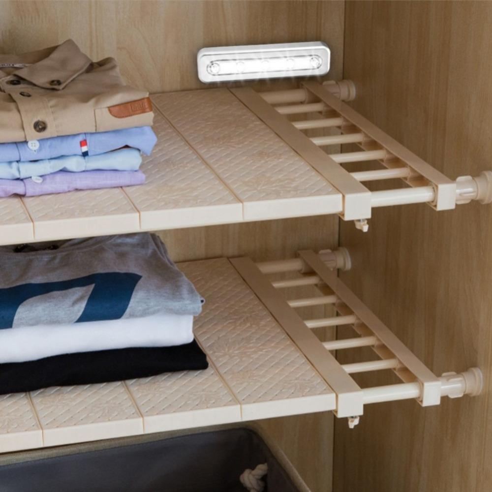 Мини светодиодная лента на батарейках, тройной нажимной светильник, кухонная и спальная магнитная настенная лампа, для помещений