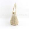 Small Square Bag Handwoven Bag Small Bulging Belly Women's Bag Casual Hand-held Straw Bag Vacation Beach Women's Bag