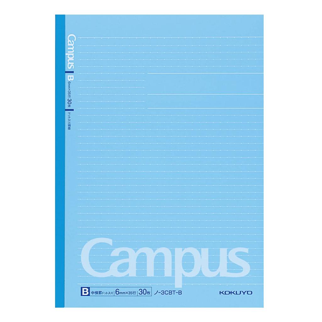 KOKUYO Campus B5 ruled with 30 Notebook, size, dots, blue, sheets, 10-pack (Model No. 3CBT-BX10)