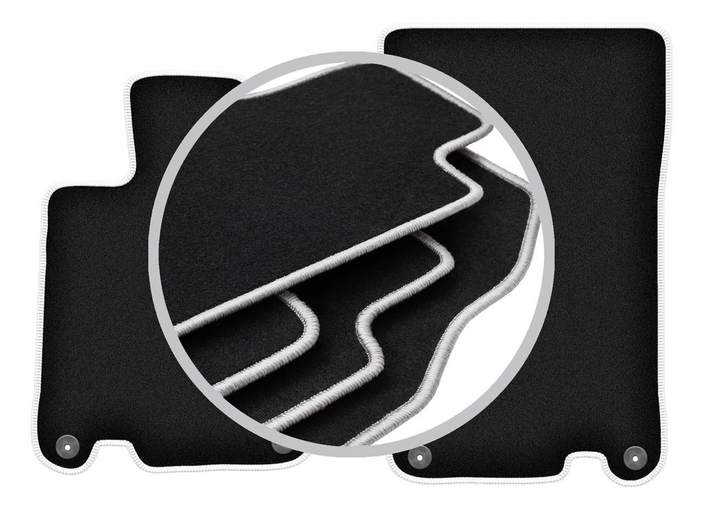 CARLUX-SILVER car mats for: Mercedes SL R230 roadster (2001-2011)