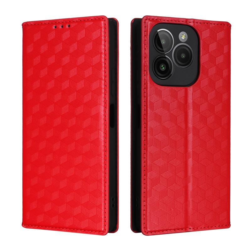 Кожаный чехол для BLU G54: Многофункциональная магнитная пряжка, держатель для карт, защитный чехол для мобильного телефона