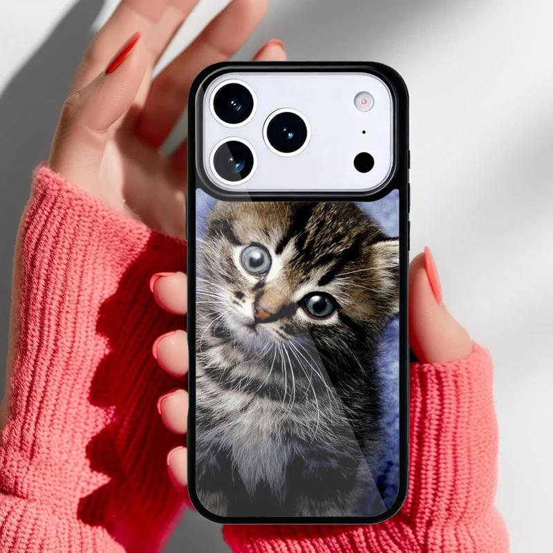 Милый котенок полосатый котенок Могги Чехол для телефона для iPhone 17 16 15 14 13 Pro Max Задняя крышка для 12 11 Pro Coque