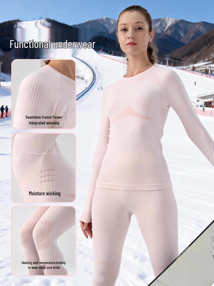 Мужской и женский быстросохнущий горнолыжный костюм: Компрессионный базовый слой для зимних видов спорта