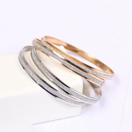 Изысканный неувядаемый женский простой браслет среднего размера с матовым кругом