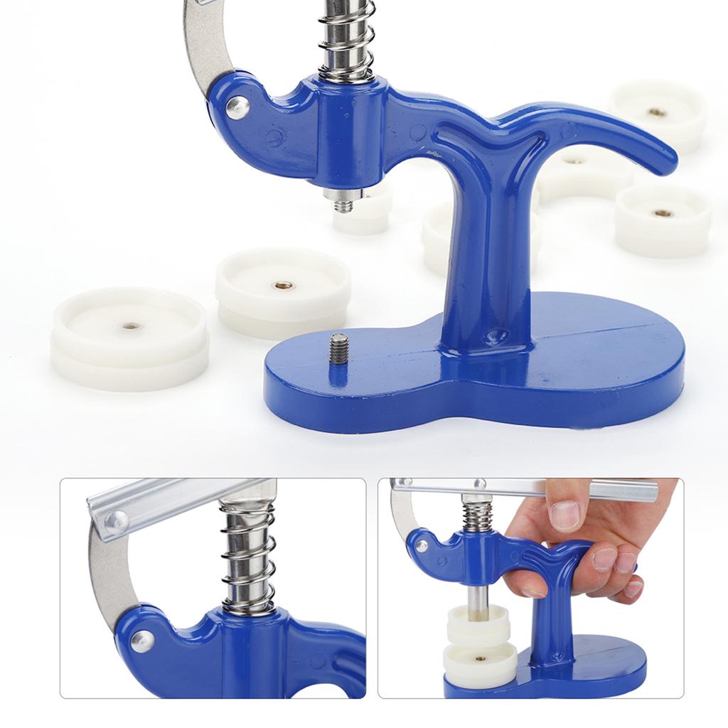 Часы задняя крышка корпуса пресс-закрыватель часовщик пресс-инструмент для ремонта с 12 штампами синий