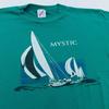 Винтажная футболка 90-х MYSTIC CONNECTICUT SAILING РАЗМЕР М/Л пляжная серф мягкая