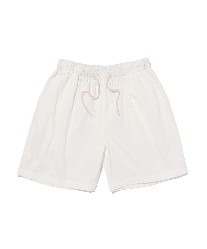ANALOG MOOD Basic Elastic Waist Shorts (White)