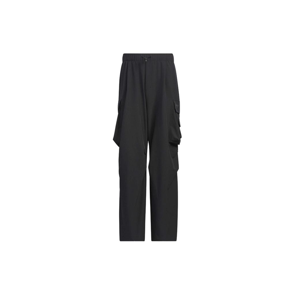 Adidas Originals Adicolor Series SS24 Relaxed Fit Straight-Leg Cargo Pants with 3D Pockets Men Bottoms Black JG1515
