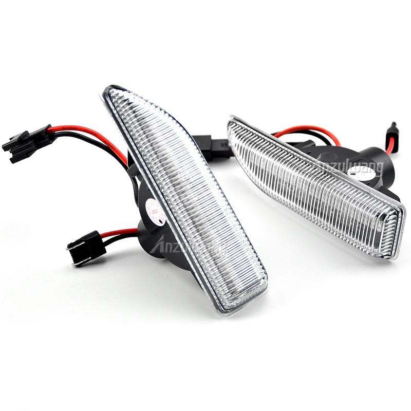 Fit For Mini Countryman F60 2017- Smoked Dynamic Sequential LED Side Marker Light Flowing Turn Signal Lamp 2Pcs