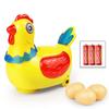 Новинка Курица, несущая яйца Игрушка Музыкальное животное Волшебная курица с 3 яйцами Реалистичные звуки Поющие яйца, несущиеся игрушки-головоломки