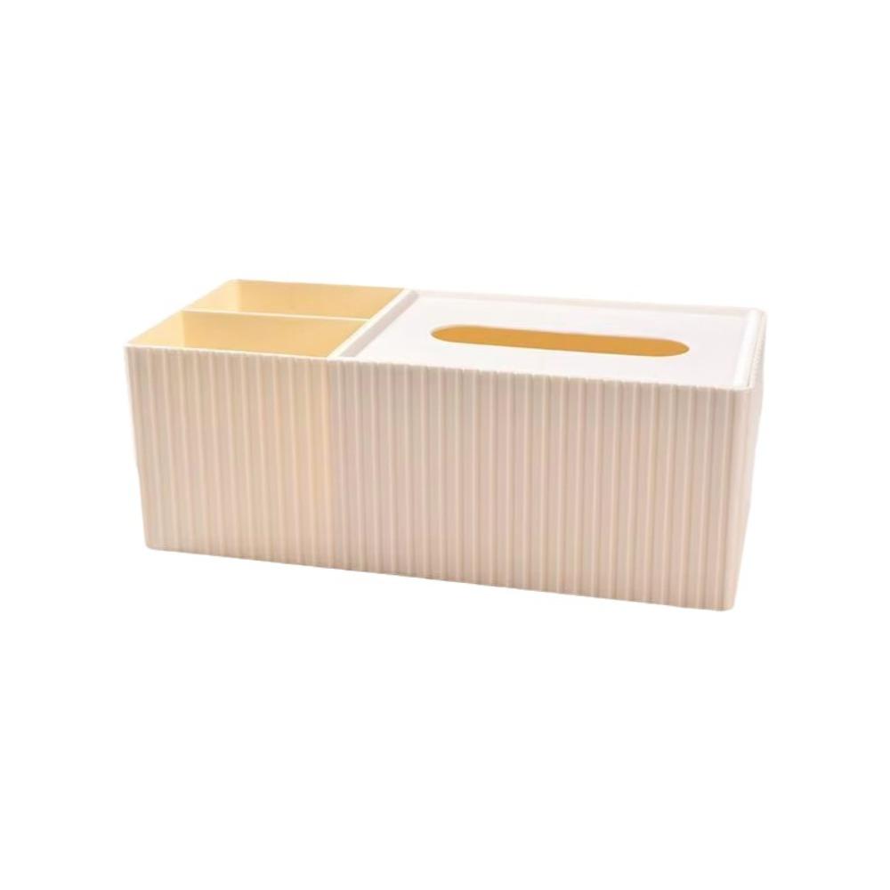 3 Compartments Napkin Holder Removable Lid Desktop Organizer Modern Tissue Dispenser Bedroom