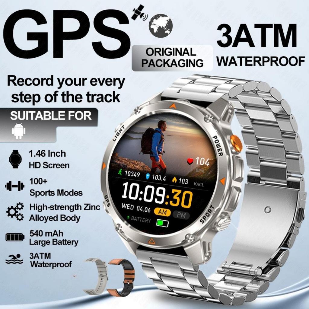 Новые умные часы с точным GPS-позиционированием, водонепроницаемые IP68, с компасом, альтиметром, светодиодной подсветкой, более 100 видов спорта, управление здоровьем