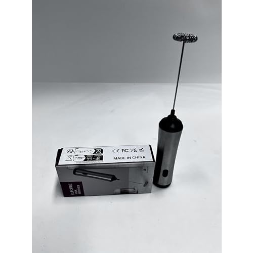Handheld Coffee Frother, USB Rechargeable Hand Frother, Adjustable Handheld Milk Frother for Cappuccino, Hot Chocolate, Milkshakes, and Egg Mixes, Sil
